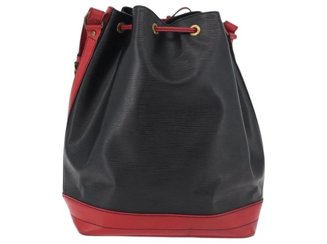 Louis Vuitton Epi Noe Schultertasche Bicolor Schwarz Rot M44017 LV Auth BAZ843 - Ansicht 2