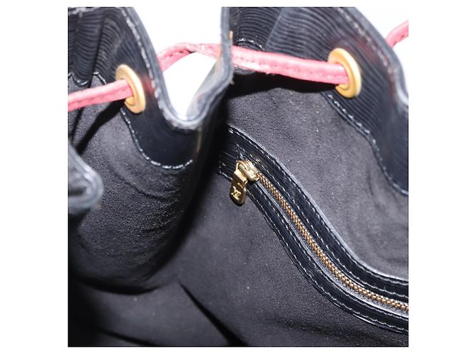 Louis Vuitton Epi Noe Schultertasche Bicolor Schwarz Rot M44017 LV Auth BAZ843 - Ansicht 20