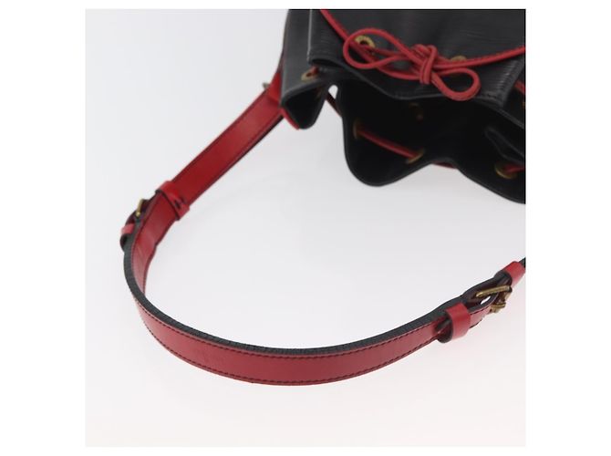 Louis Vuitton Epi Noe Schultertasche Bicolor Schwarz Rot M44017 LV Auth BAZ843 - Ansicht 7