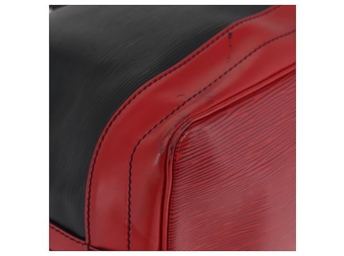 Louis Vuitton Epi Noe Schultertasche Bicolor Schwarz Rot M44017 LV Auth BAZ843 - Ansicht 9