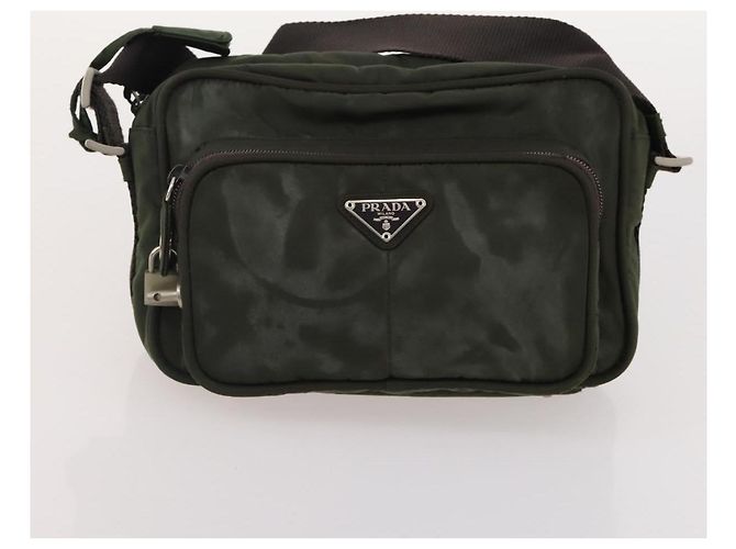 PRADA Shoulder Bag Nylon 5 Set Green Black Red Auth 174966 - view 12