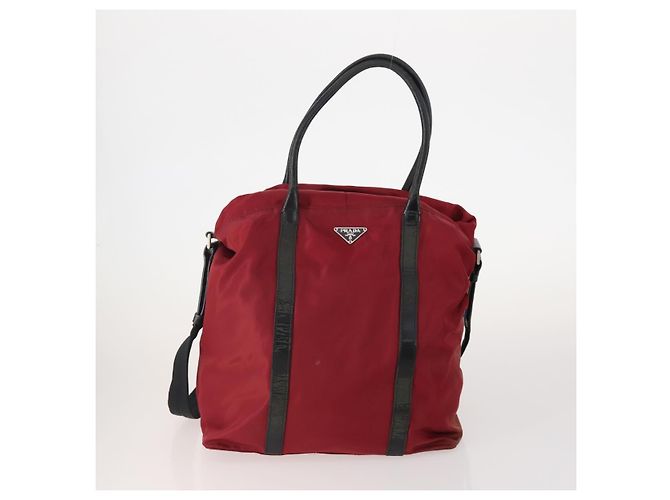 PRADA Shoulder Bag Nylon 5 Set Green Black Red Auth 174966 - view 2