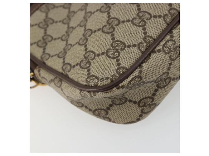 Gucci Borsa a Spalla GG Supreme PVC Beige Oro 97 02 068 Auth 175282 D'oro - vista 15