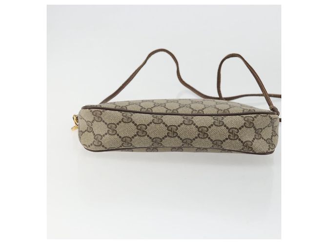 Gucci Borsa a Spalla GG Supreme PVC Beige Oro 97 02 068 Auth 175282 D'oro - vista 5