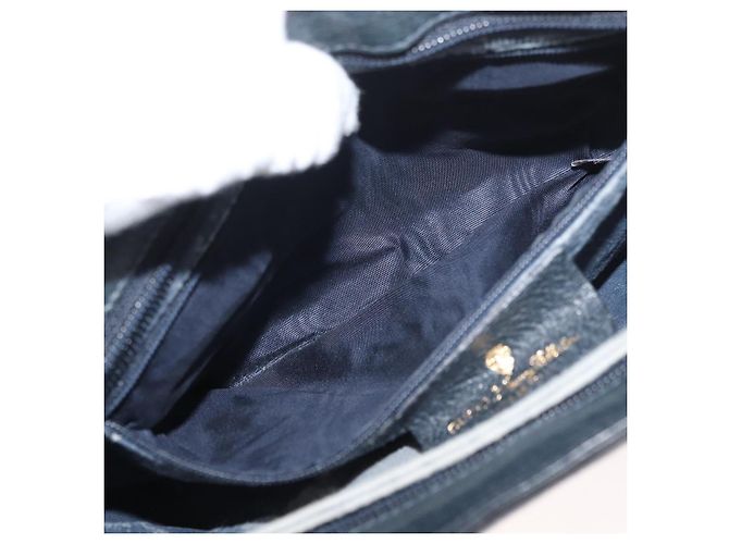 Borsa a Spalla Gucci GG Supreme Sherry Line PVC Blu Navy Oro 904 02 043 Auth YKZ1345 - vista 25