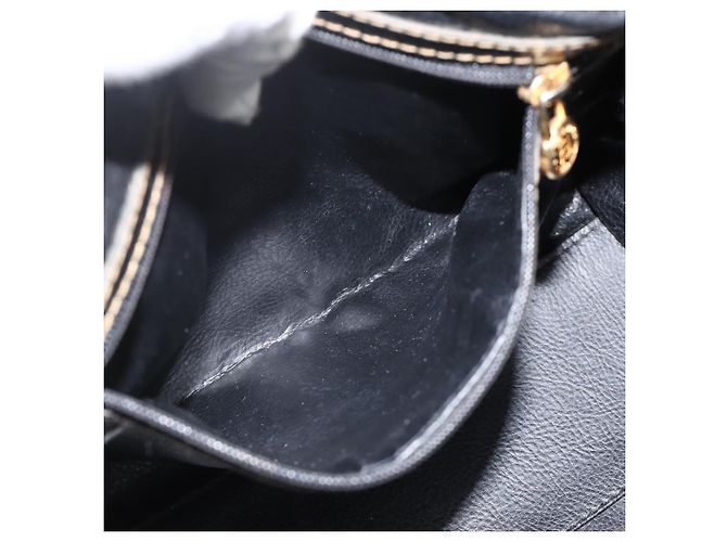 Borsa a mano in tela Zucca FENDI nera e marrone Auth 175214 Nero - vista 11