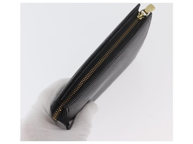 LOUIS VUITTON Epi Trousse 15 Pouch Preto M48502 LV Auth ti3882 - vista 5
