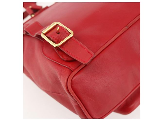 Zaino in Pelle Gucci Bamboo Rosso Oro 003 2852 0030 0 Auth 175330 - vista 10
