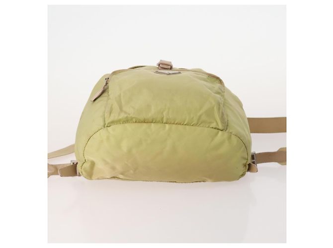 Zaino PRADA Nylon 5 Set Verde Beige Blu Auth 174972 - vista 10