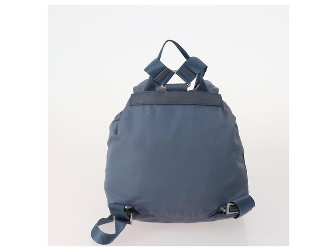 Zaino PRADA Nylon 5 Set Verde Beige Blu Auth 174972 - vista 13