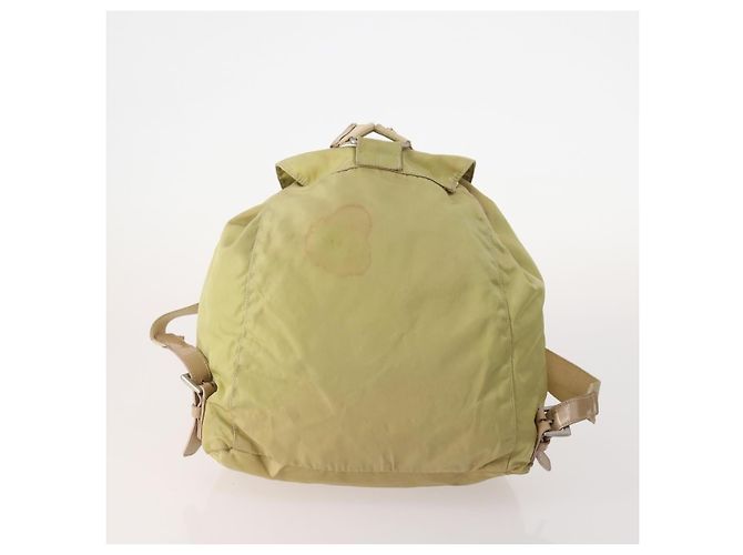 Zaino PRADA Nylon 5 Set Verde Beige Blu Auth 174972 - vista 8