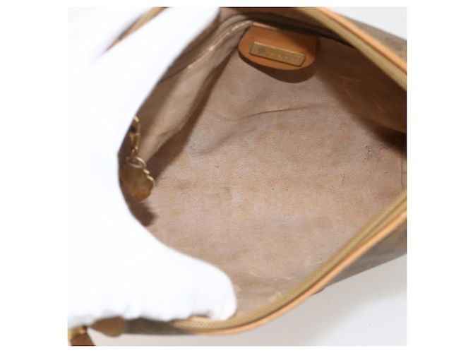 Gucci Borsa a Spalla Micro GG Supreme PVC Beige Oro 001 115 4916 Auth 175955 D'oro - vista 11