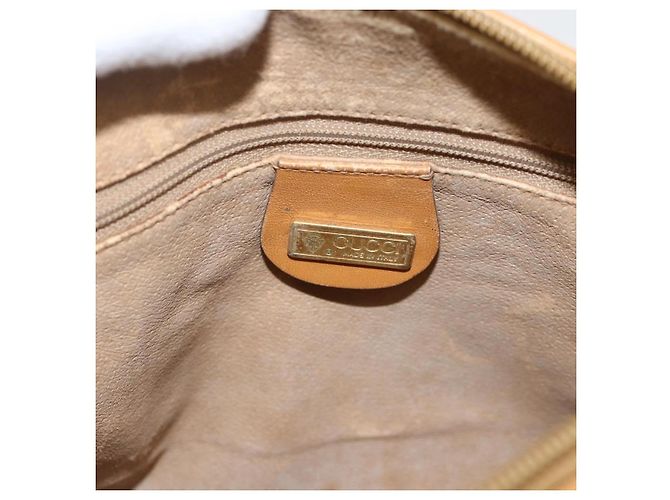 Gucci Borsa a Spalla Micro GG Supreme PVC Beige Oro 001 115 4916 Auth 175955 D'oro - vista 17