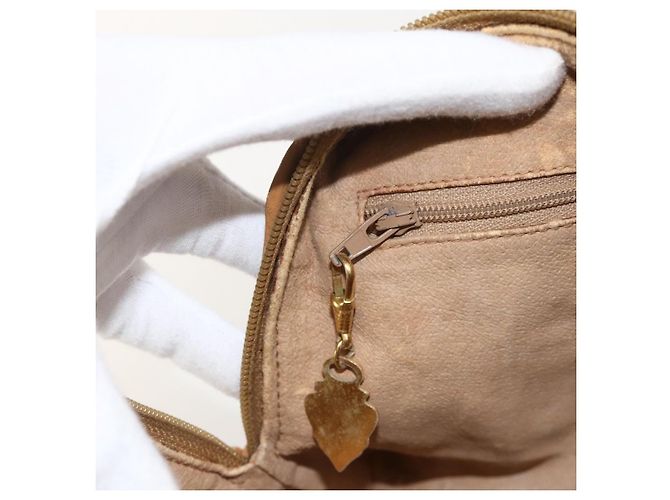 Gucci Borsa a Spalla Micro GG Supreme PVC Beige Oro 001 115 4916 Auth 175955 D'oro - vista 20