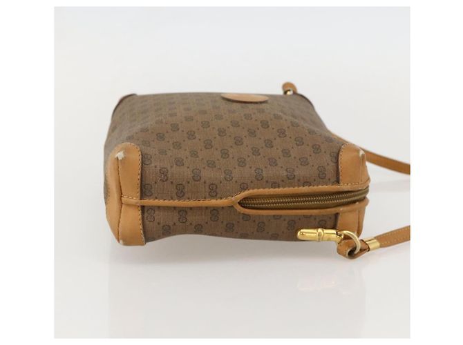 Gucci Borsa a Spalla Micro GG Supreme PVC Beige Oro 001 115 4916 Auth 175955 D'oro - vista 4