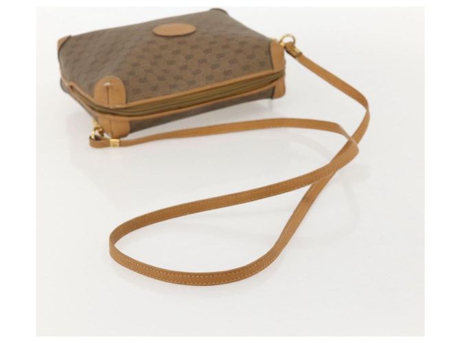 Gucci Borsa a Spalla Micro GG Supreme PVC Beige Oro 001 115 4916 Auth 175955 D'oro - vista 7