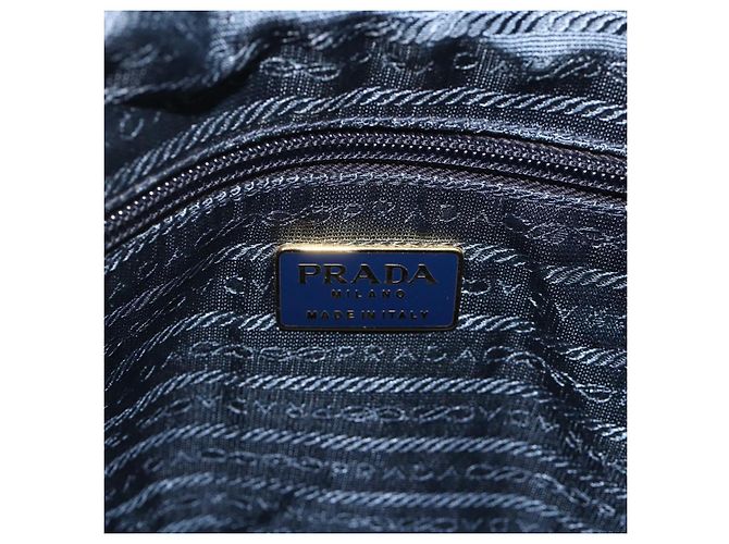 PRADA Borsa a Spalla con Catena Nylon Viola Oro Auth yk20261 D'oro Porpora - vista 19