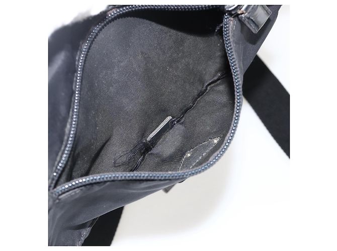 Borsa a Spalla PRADA Nylon Nero Argento Autentica 175598 - vista 11