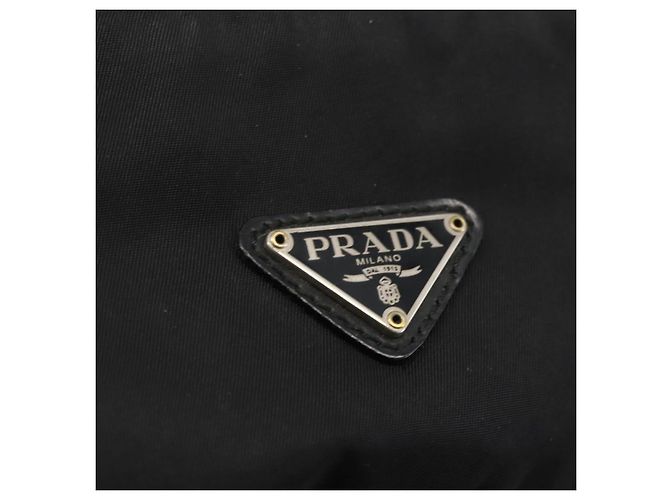 Borsa a Spalla PRADA Nylon Nero Argento Autentica 175598 - vista 19