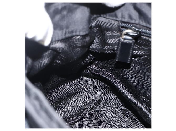 Borsa a Spalla PRADA Nylon Nero Argento Autentica 175598 - vista 24