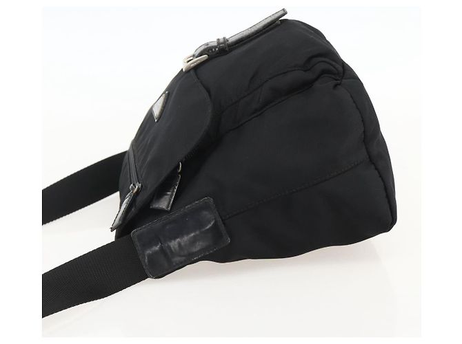 Borsa a Spalla PRADA Nylon Nero Argento Autentica 175598 - vista 3