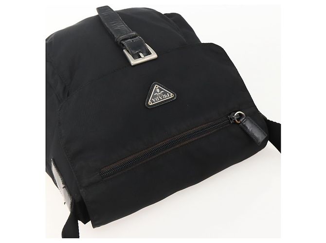 Borsa a Spalla PRADA Nylon Nero Argento Autentica 175598 - vista 6
