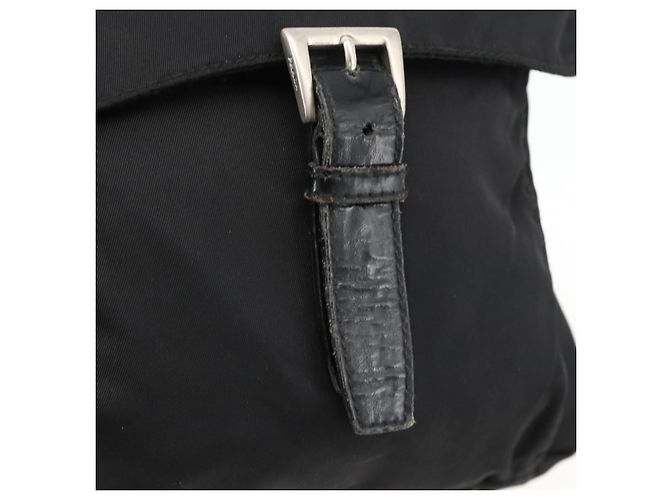 Borsa a Spalla PRADA Nylon Nero Argento Autentica 175598 - vista 9