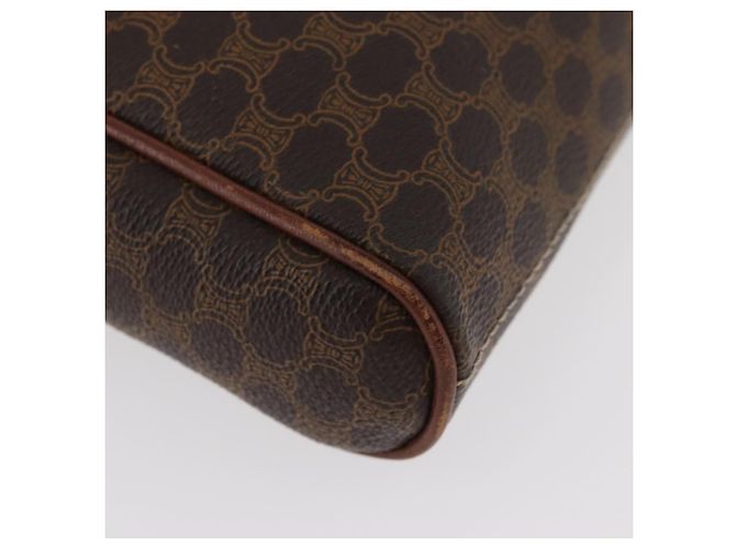 Céline Borsa a spalla in tela Macadam CELINE in pelle PVC marrone oro Auth 176036 D'oro - vista 15