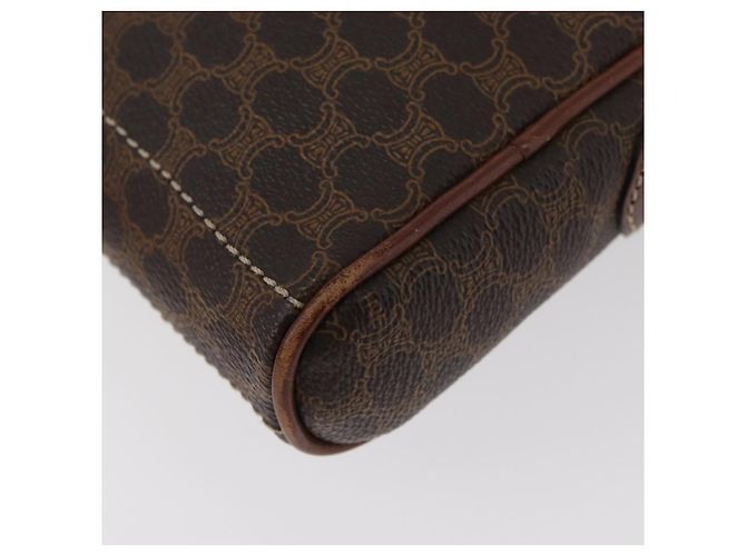 Céline Borsa a spalla in tela Macadam CELINE in pelle PVC marrone oro Auth 176036 D'oro - vista 17