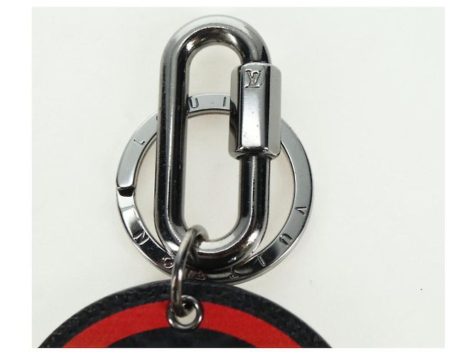 LOUIS VUITTON Monogram Eclipse Portachiavi Rotondo Arcobaleno MP2465 LV Auth YKZ1382M Monogramma - vista 4