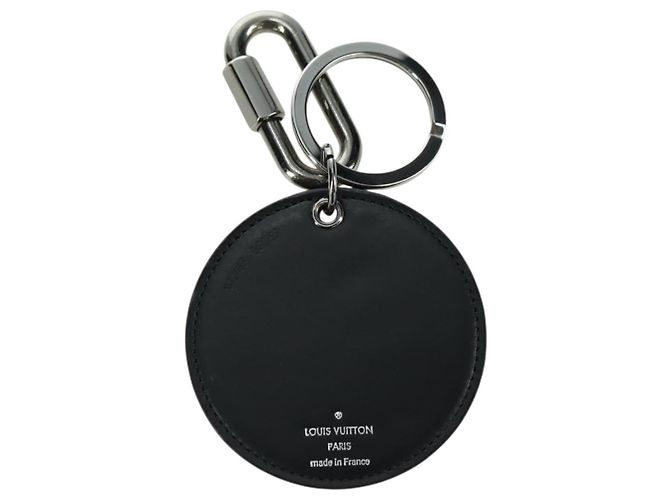 LOUIS VUITTON Monogram Eclipse Portachiavi Rotondo Arcobaleno MP2465 LV Auth YKZ1382M Monogramma - vista 5
