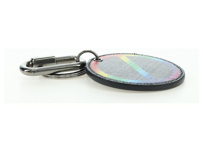 LOUIS VUITTON Monogram Eclipse Portachiavi Rotondo Arcobaleno MP2465 LV Auth YKZ1382M Monogramma - vista 8