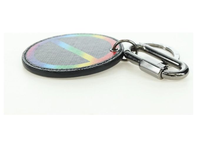 LOUIS VUITTON Monogram Eclipse Portachiavi Rotondo Arcobaleno MP2465 LV Auth YKZ1382M Monogramma - vista 9