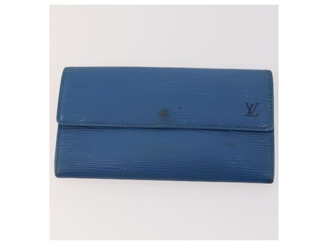 Portafoglio 4 pezzi LOUIS VUITTON Monogram Vernis Azur Epi Blu LV Auth BA12177 Monogramma - vista 2