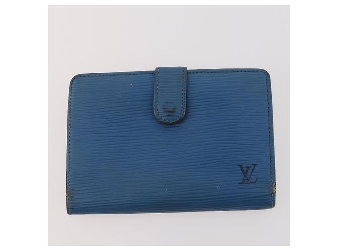 Portafoglio 4 pezzi LOUIS VUITTON Monogram Vernis Azur Epi Blu LV Auth BA12177 Monogramma - vista 23