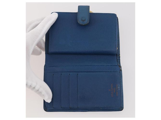 Portafoglio 4 pezzi LOUIS VUITTON Monogram Vernis Azur Epi Blu LV Auth BA12177 Monogramma - vista 30