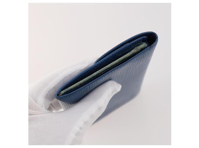 Portafoglio 4 pezzi LOUIS VUITTON Monogram Vernis Azur Epi Blu LV Auth BA12177 Monogramma - vista 4