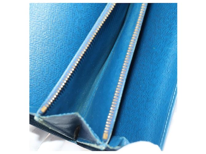 Portafoglio 4 pezzi LOUIS VUITTON Monogram Vernis Azur Epi Blu LV Auth BA12177 Monogramma - vista 8