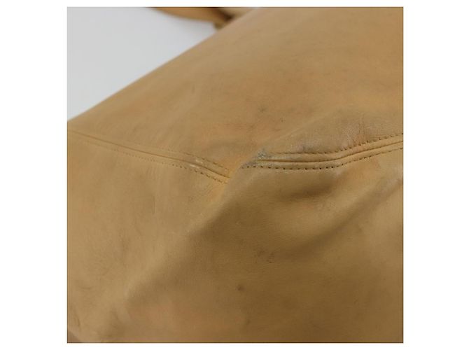 Coach Borsa Tote in Pelle Beige Oro Auth 174865 D'oro - vista 15