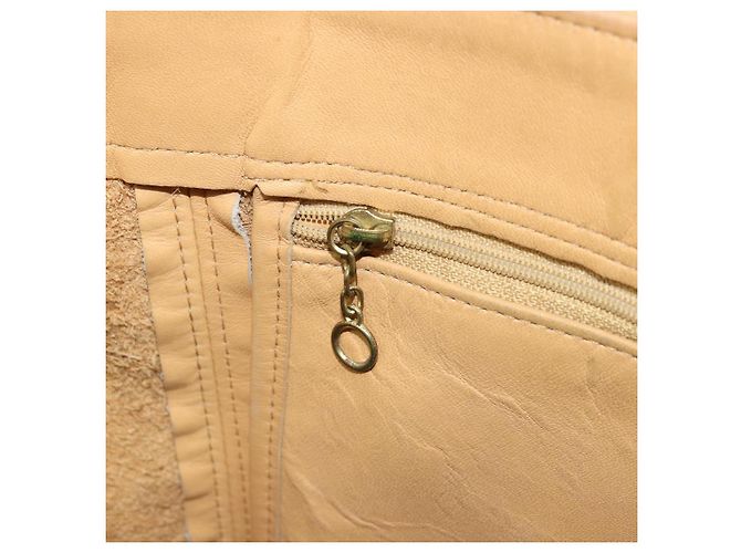Coach Borsa Tote in Pelle Beige Oro Auth 174865 D'oro - vista 20