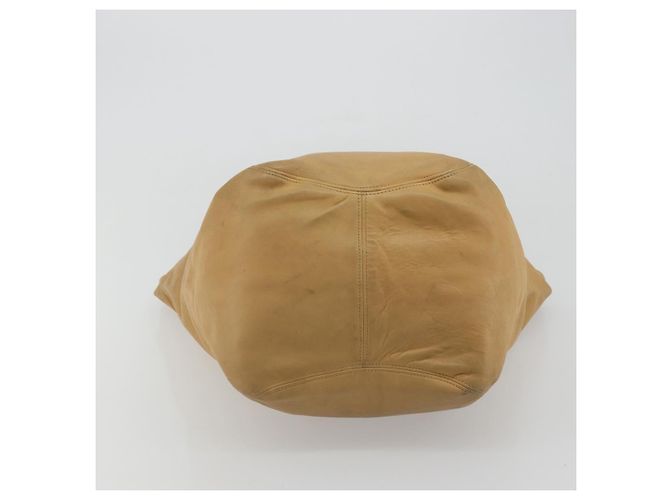 Coach Borsa Tote in Pelle Beige Oro Auth 174865 D'oro - vista 5