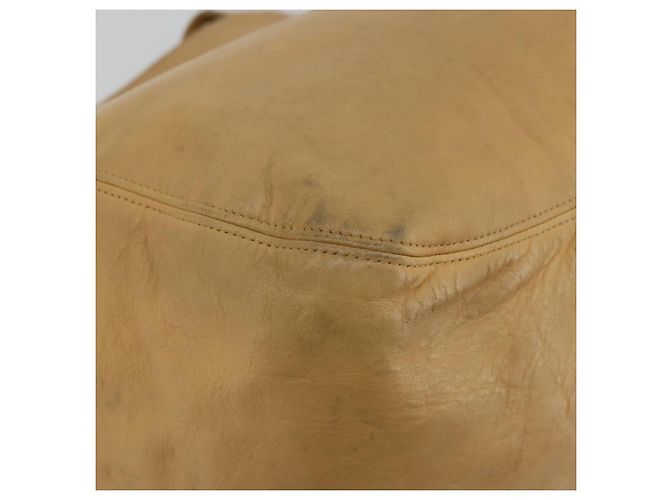 Coach Borsa Tote in Pelle Beige Oro Auth 174865 D'oro - vista 9