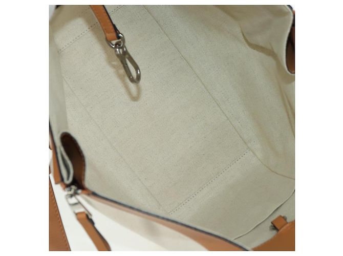 LOEWE Ken Price Collection Hammock Pequena Bolsa Canvas 2way Bege Auth YKZ1326SAM Prata - vista 10