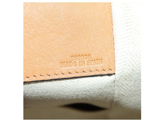 LOEWE Ken Price Collection Hammock Pequena Bolsa Canvas 2way Bege Auth YKZ1326SAM Prata - vista 11