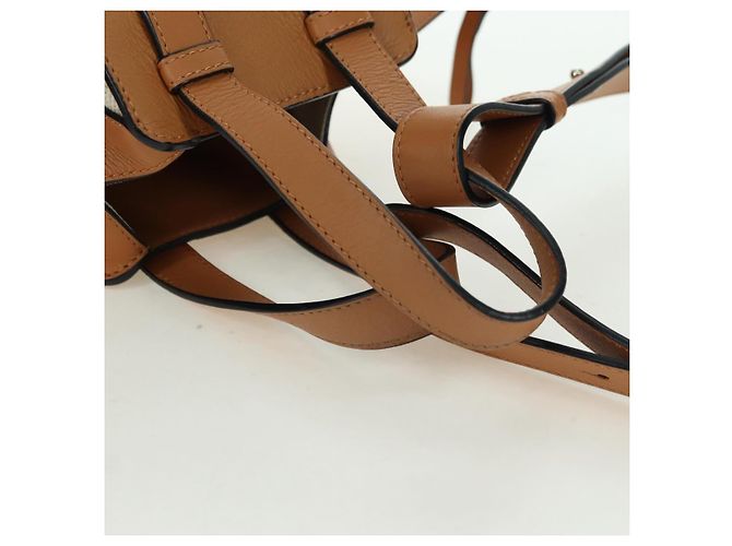 LOEWE Ken Price Collection Hammock Pequena Bolsa Canvas 2way Bege Auth YKZ1326SAM Prata - vista 7