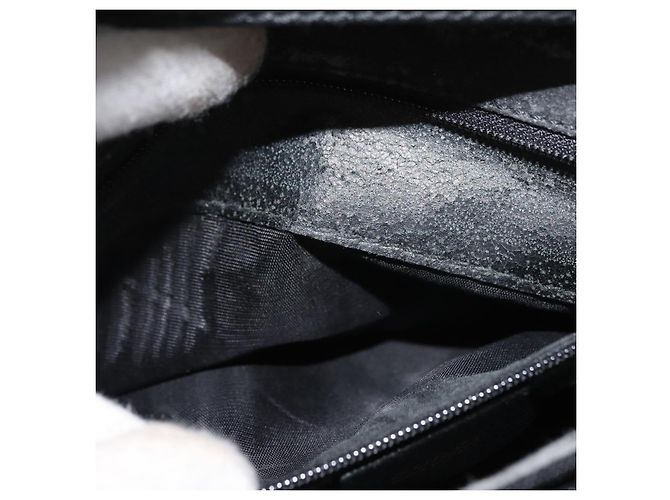 Borsa a Mano GUCCI Bamboo Camoscio Nero Oro 002 1186 0260 Auth BA12037 D'oro - vista 11