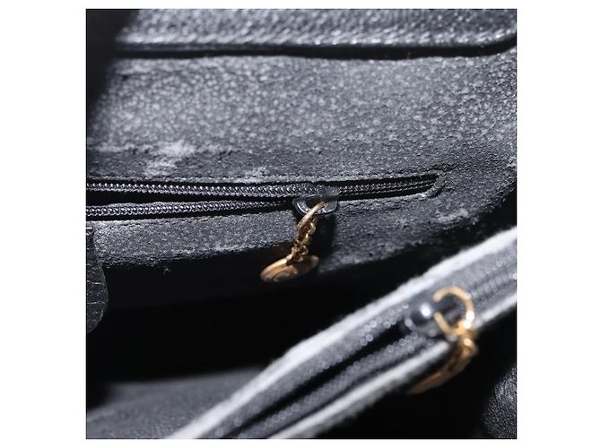 Borsa a Mano GUCCI Bamboo Camoscio Nero Oro 002 1186 0260 Auth BA12037 D'oro - vista 23