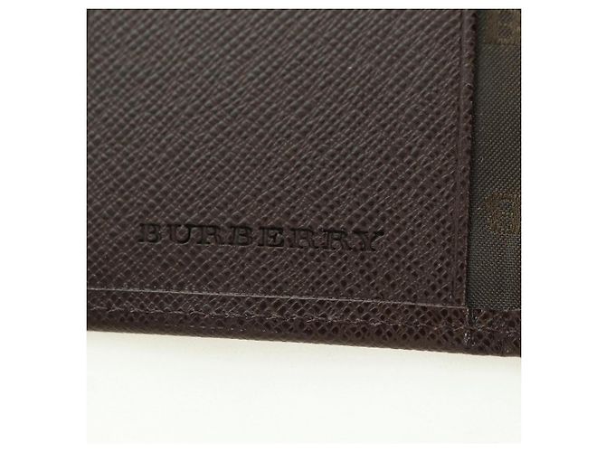 BURBERRY Nova Check Key Case Canvas Beige Brown Auth am11325V - view 21