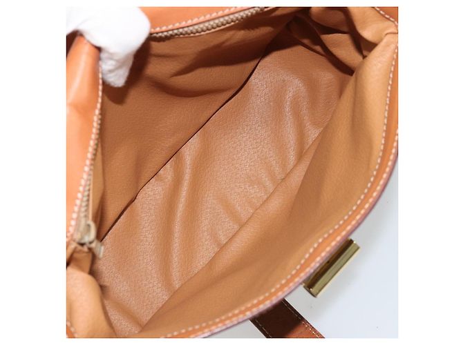 Céline Borsa a Spalla in Tela Macadam CELINE in Pelle PVC Marrone Oro Auth YKZ1298 D'oro - vista 11