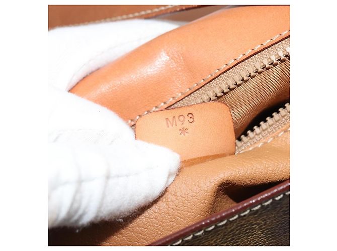 Céline Borsa a Spalla in Tela Macadam CELINE in Pelle PVC Marrone Oro Auth YKZ1298 D'oro - vista 12